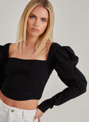 Bengaline Long Sleeve Corset Top