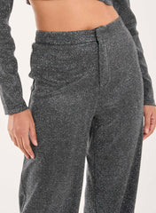 Glitter High Waisted Trousers