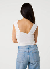 Gold Buckle Front Crop Top