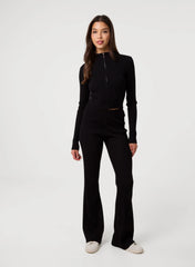 Zip Up Ribbed Set