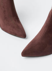 Suedette Heeled Boots