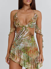 LOLA MINI DRESS LAGRONO SAGE