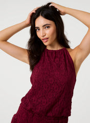 Lace Halterneck Top