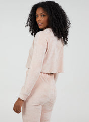 Pink Vanilla Long Sleeve Cropped Jumper
