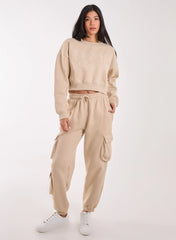 Boston Silk Detail Crop Sweater