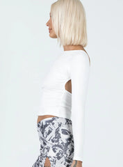 Rixie Long Sleeve Top White