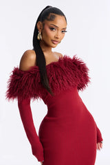 By The Fireside Sweater Maxi Dress