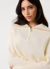 Half Zip Knitted Jumper