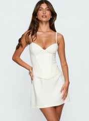 Julisa Corset Mini Dress White