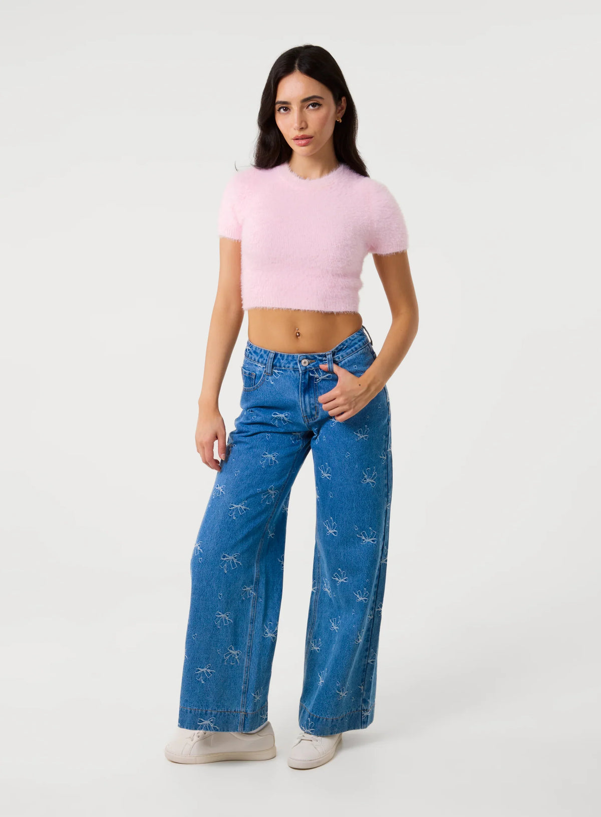 Ribbon Bow Jeans