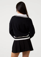 V Neck Varsity Sweatshirt