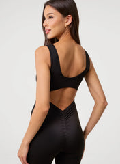 Ruched Bum Openback Unitard