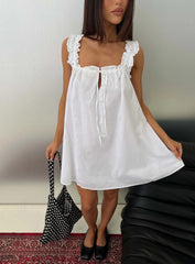 Swing Mini Dress White Tall