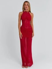 ZERRA MAXI DRESS RED
