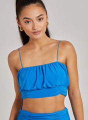 Ruched Slinky Cami Top
